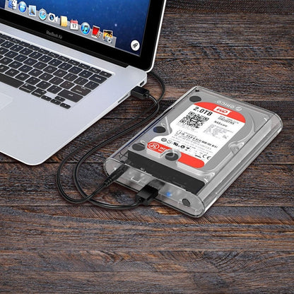 Rynx | ORICO 3139U3 3.5 inch SATA HDD USB 3.0 Micro B External Hard Drive Enclosure Storage Enclosure (Transparent)