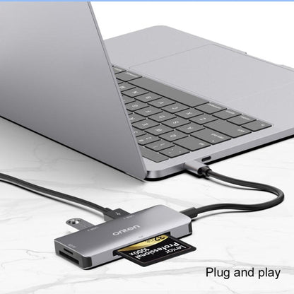 Rynx | Onten 91882 5 In 1 USB3.0 x3 + SD + TF + CF Type-C / USB-C OTG Multifunction Card Reader