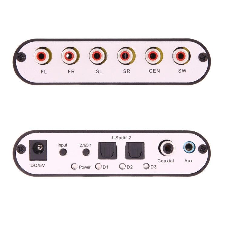 Rynx | NEWKENG 51R DTS / AC3 to Analog 5.1 Audio / Stereo Audio Digital Audio Converter Decoder
