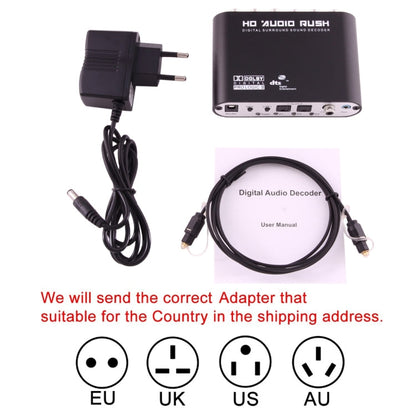 Rynx | NEWKENG 51R DTS / AC3 to Analog 5.1 Audio / Stereo Audio Digital Audio Converter Decoder