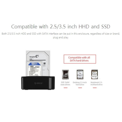 Rynx | ORICO 6228US3 2.5 / 3.5 inch SATA HDD / SSD 2 Bay USB 3.0 Hard Drive Dock