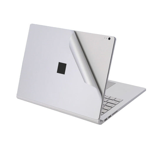 Rynx | 4 in 1 Notebook Shell Protective Film Sticker Set for Microsoft Surface Book 2 15 Inch (Silver)