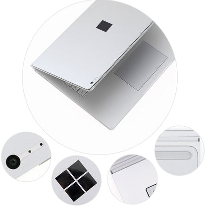 Rynx | 4 in 1 Notebook Shell Protective Film Sticker Set for Microsoft Surface Book 2 15 Inch (Silver)