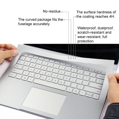 Rynx | 4 in 1 Notebook Shell Protective Film Sticker Set for Microsoft Surface Book 2 15 Inch (Silver)