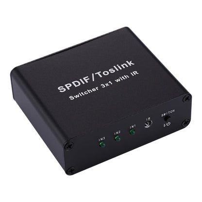 Rynx | NK-3X1 Full HD SPDIF / Toslink Digital Optical Audio 3 x 1 Switch Extension with IR Remote Control