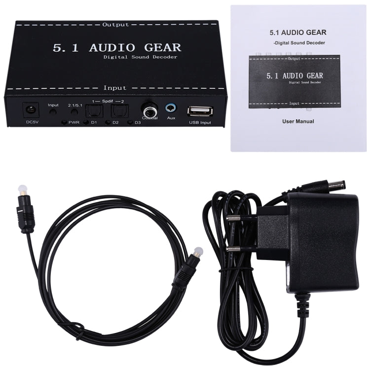 Rynx | NK-A6L 5.1 Audio device Digital Sound Decoder, EU plug