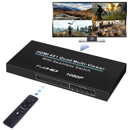 Rynx | NEWKENG NK-C941 Full HD 1080P HDMI 4x1 Quad Multi-Viewer with seamless switch & remote control, AU plug