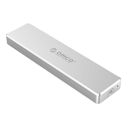 Rynx | ORICO PCM2-C3 M.2 M-Key to USB 3.1 Gen2 USB-C / Type-C Push-top Solid State Drive Enclosure, The maximum supported capacity: 2TB(Silver)