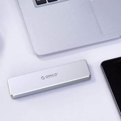 Rynx | ORICO PCM2-C3 M.2 M-Key to USB 3.1 Gen2 USB-C / Type-C Push-top Solid State Drive Case, The maximum supported capacity: 2TB (Gray)