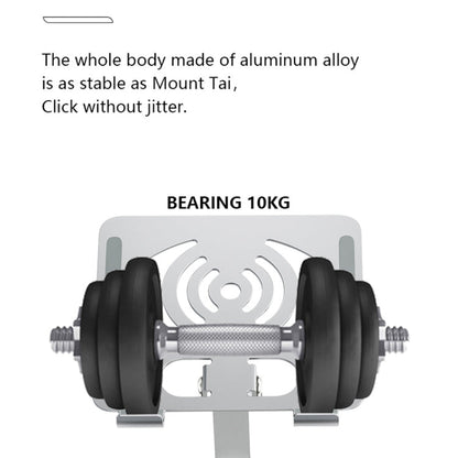 Rynx | L-14 Aluminium Alloy Foldable Rotatable Laptop/Tablet Stand (Silver)