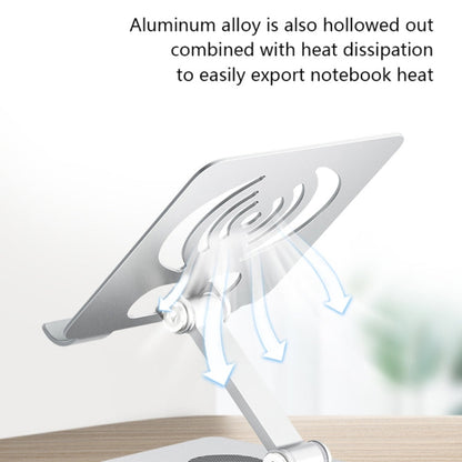 Rynx | L-13 Aluminum Alloy Folding Rotating Laptop/Tablet Stand (Green)