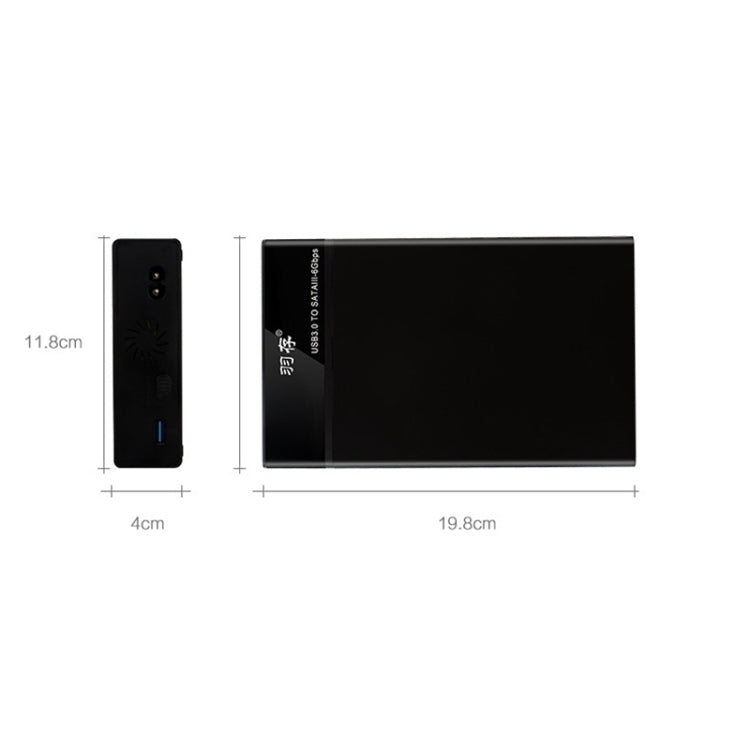 Rynx | Universal SATA 2.5 / 3.5 Inch USB3.0 Interface External Solid State Drive Enclosure for Laptops / Desktop Computers, The maximum supported capacity: 10TB