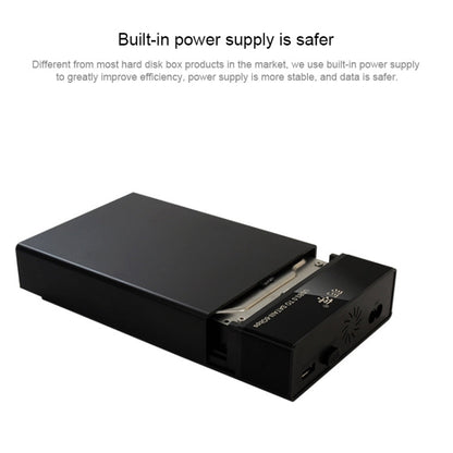 Rynx | Universal SATA 2.5 / 3.5 Inch USB3.0 Interface External Solid State Drive Enclosure for Laptops / Desktop Computers, The maximum supported capacity: 10TB
