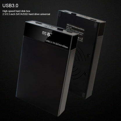 Rynx | Universal SATA 2.5 / 3.5 Inch USB3.0 Interface External Solid State Drive Enclosure for Laptops / Desktop Computers, The maximum supported capacity: 10TB