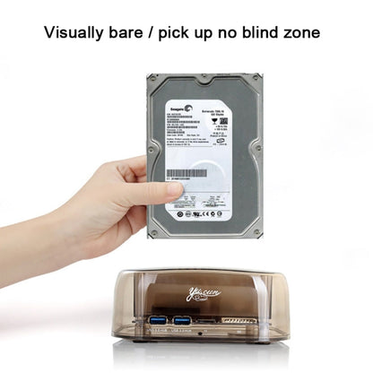 Rynx | 2.5 / 3.5 inch USB3.0 Dual SATA HDD enclosure with HUB & OTB function, The maximum supported capacity: 16TB