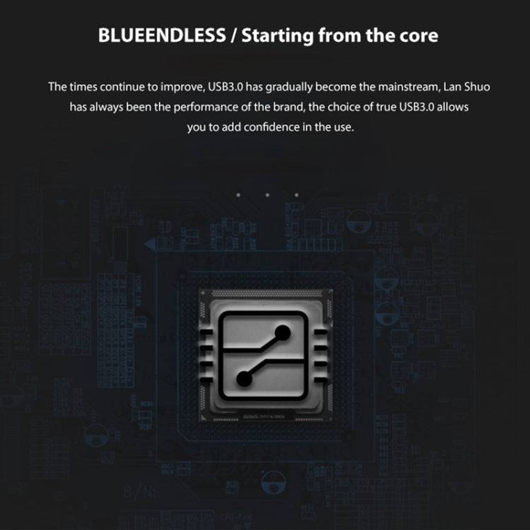 Rynx | Blueendless U23Q SATA 2.5 inch Micro B interface HDD case with USB-C / Type-C to USB-C / Type-C cable, supporting thickness: 1 cm or less