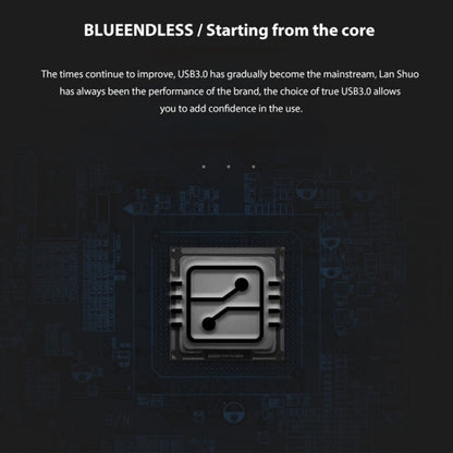 Rynx | Blueendless U23Q SATA 2.5 inch Micro B interface HDD case with USB-C / Type-C to USB-C / Type-C cable, supporting thickness: 1 cm or less