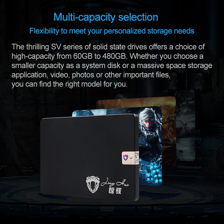 Rynx | JingHai SV Series 2.5 inch SATA III Solid State Drive, Flash Architecture: TLC, Capacity: 480GB