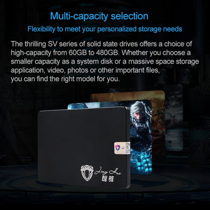 Rynx | JingHai SV Series 2.5 inch SATA III Solid State Drive, Flash Architecture: TLC, Capacity: 480GB