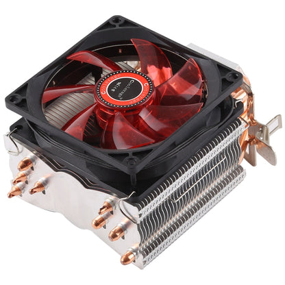 Rynx | CoolAge L400 DC 12V 1600PRM 40.5cfm heatsink hydraulic bearing cooling fan CPU cooler for AMD Intel 775 1150 1156 1151 (Red)