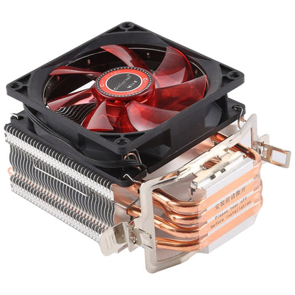 Rynx | CoolAge L400 DC 12V 1600PRM 40.5cfm heatsink hydraulic bearing cooling fan CPU cooler for AMD Intel 775 1150 1156 1151 (Red)
