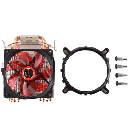 Rynx | CoolAge L400 DC 12V 1600PRM 40.5cfm heatsink hydraulic bearing cooling fan CPU cooler for AMD Intel 775 1150 1156 1151 (Red)