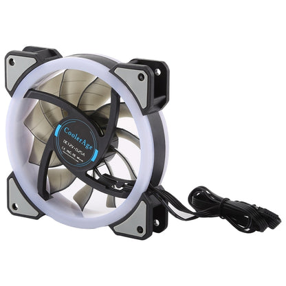 Rynx | 3 PCS CoolerAge DC 12V - 0.25A 2500RPM Remote Control Computer Cooler Cooling Case Fan with Adjustable LED