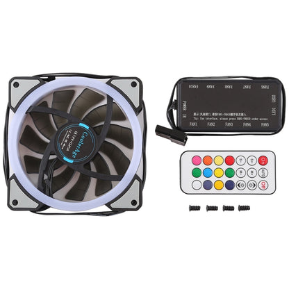 Rynx | 3 PCS CoolerAge DC 12V - 0.25A 2500RPM Remote Control Computer Cooler Cooling Case Fan with Adjustable LED