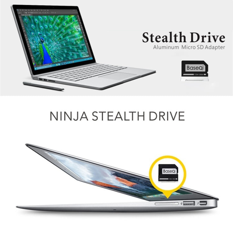 Rynx | BASEQI Hidden Aluminum Alloy SD Card Case for Lenovo Flex4-14 Laptop