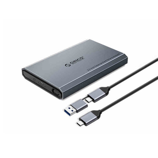 Rynx | ORICO DD25 C3 2.5 inch Type-C to Type-C and USB Mechanical SSD Case, Supported Capacity: 6TB (Dark Gray)