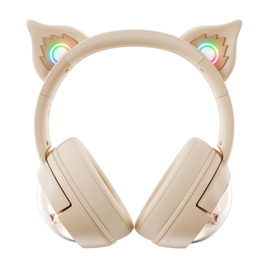 Rynx | B5 Cat Ear Design USB-C / Type-C RGB Wireless Bluetooth HiFi Headset (Beige)