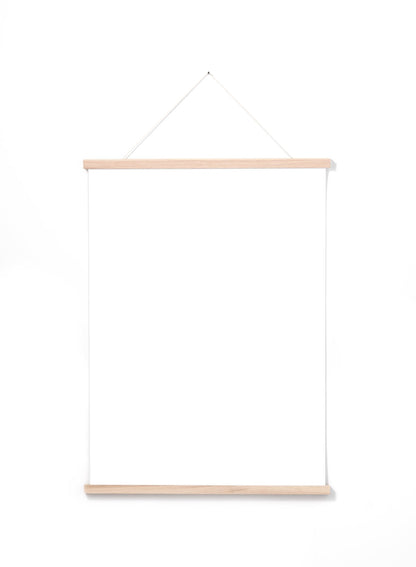 Rynx | Solid Oak Poster Hanger, 20 in | 51 cm