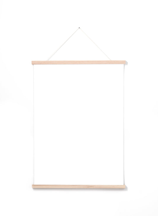 Rynx | Solid Oak Poster Hanger, 20 in | 51 cm