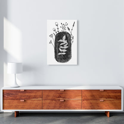 Rynx | Dalia Chalk Black Floral Art Print by Pixy Paper