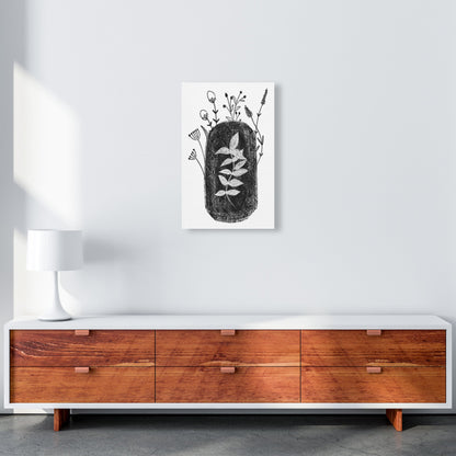 Rynx | Dalia Chalk Black Floral Art Print by Pixy Paper