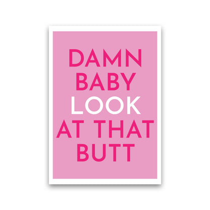 Rynx | Damn Baby Art Print by Pixy Paper
