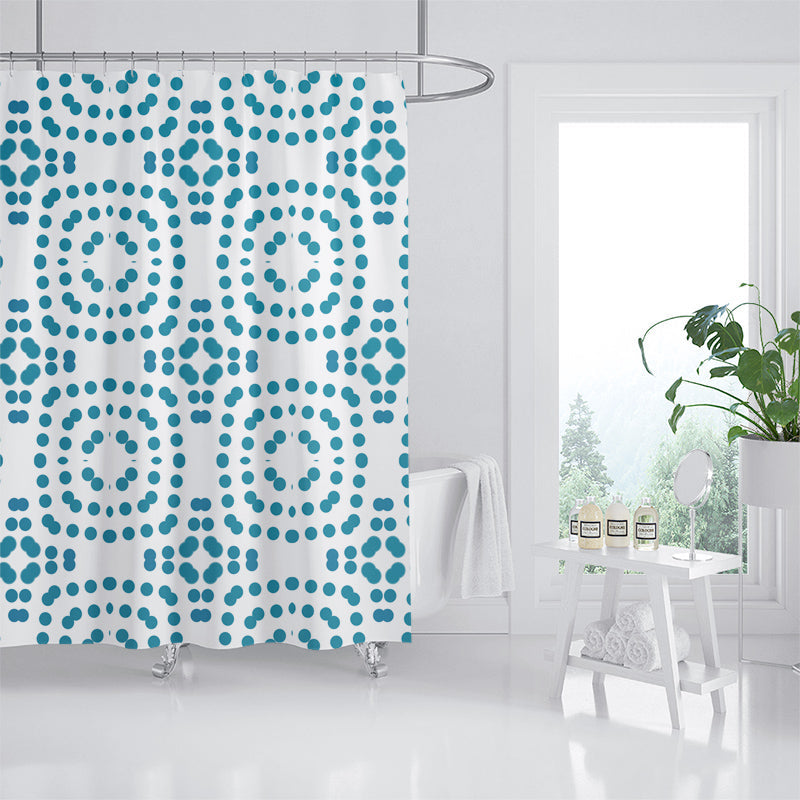 Rynx | Blue Dot Shower Curtain