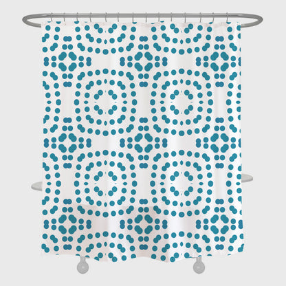 Rynx | Blue Dot Shower Curtain