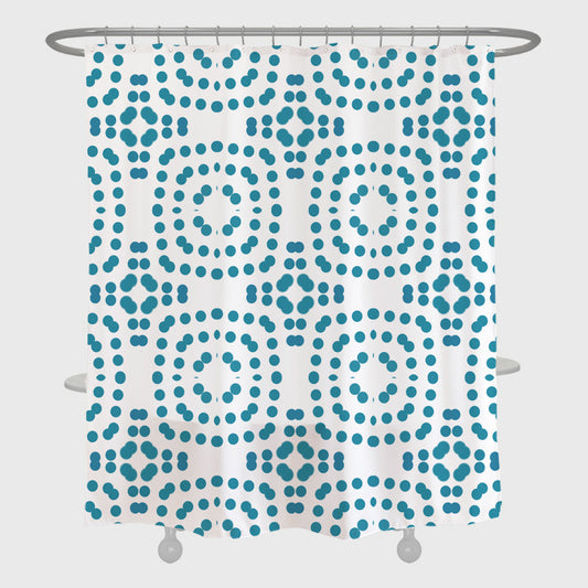 Rynx | Blue Dot Shower Curtain