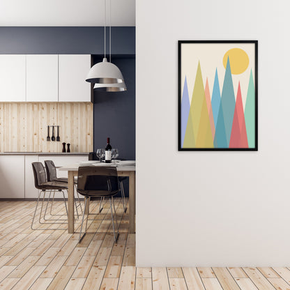 Rynx | Day and Night Kindergarten Mid Century Modern Art Print Day A