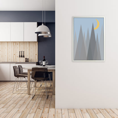 Rynx | Day and Night Kindergarten Mid Century Modern Art Print Night B