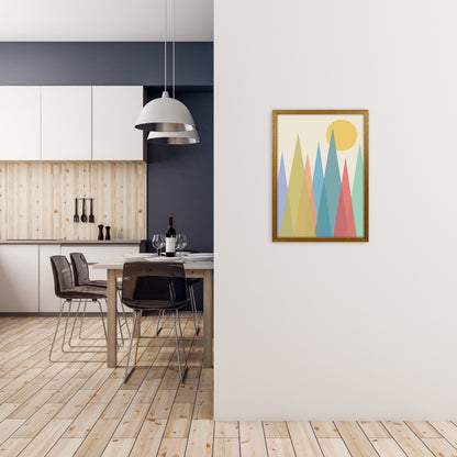 Rynx | Day and Night Kindergarten Mid Century Modern Art Print Day A