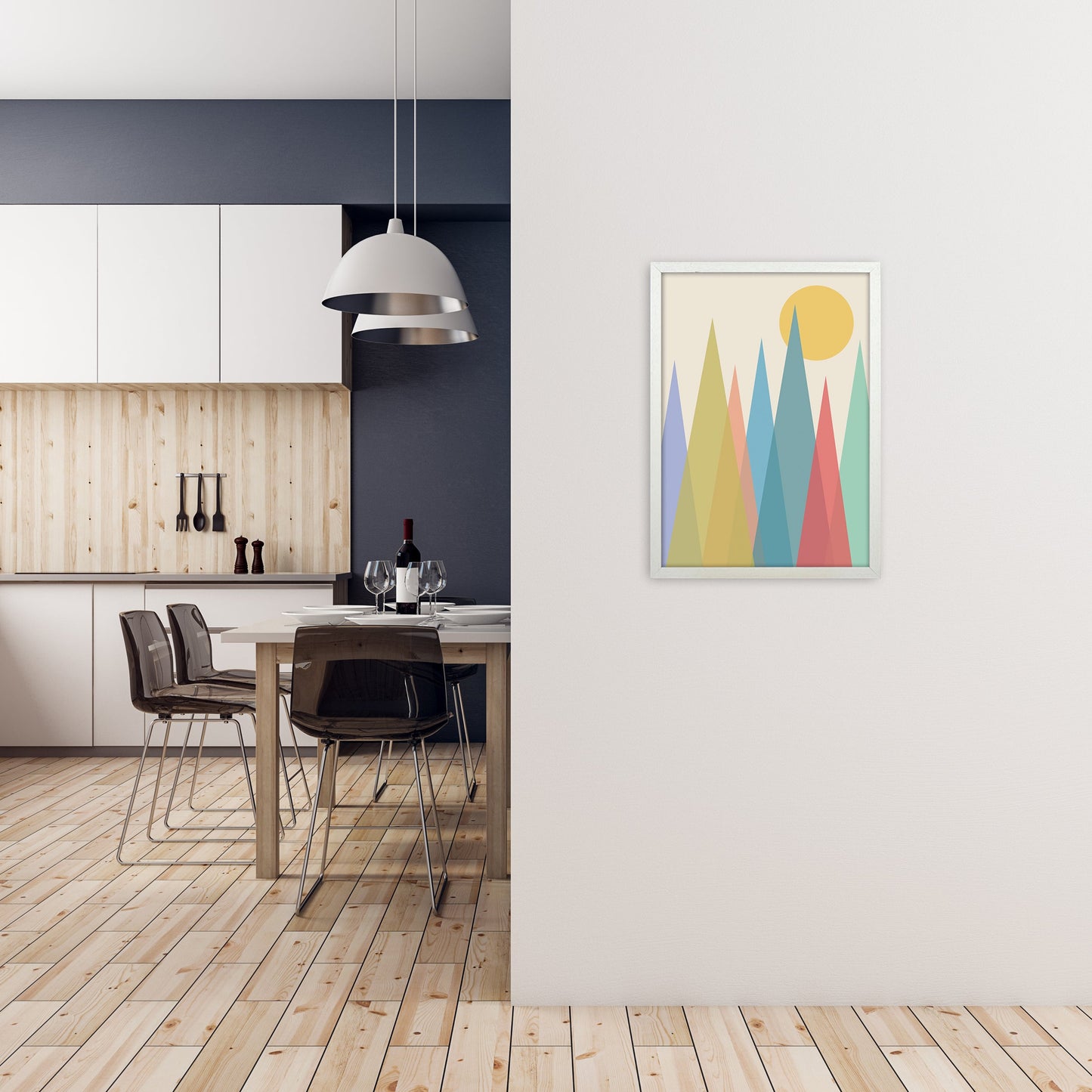 Rynx | Day and Night Kindergarten Mid Century Modern Art Print Day A