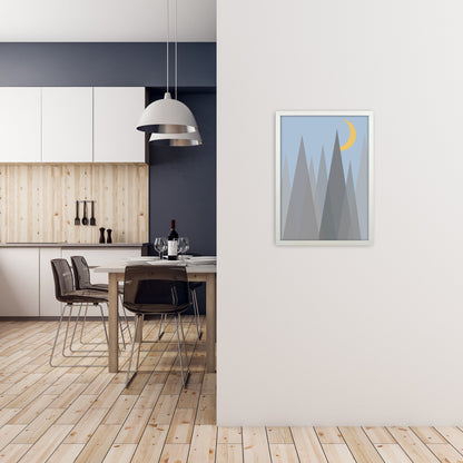 Rynx | Day and Night Kindergarten Mid Century Modern Art Print Night B