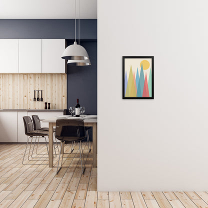 Rynx | Day and Night Kindergarten Mid Century Modern Art Print Day A