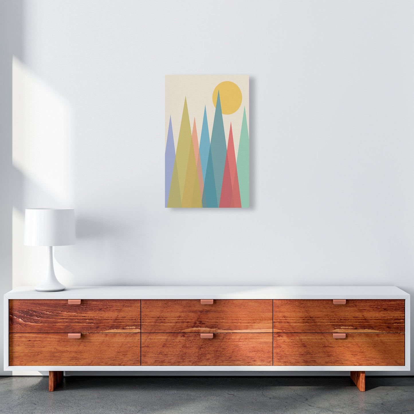 Rynx | Day and Night Kindergarten Mid Century Modern Art Print Day A