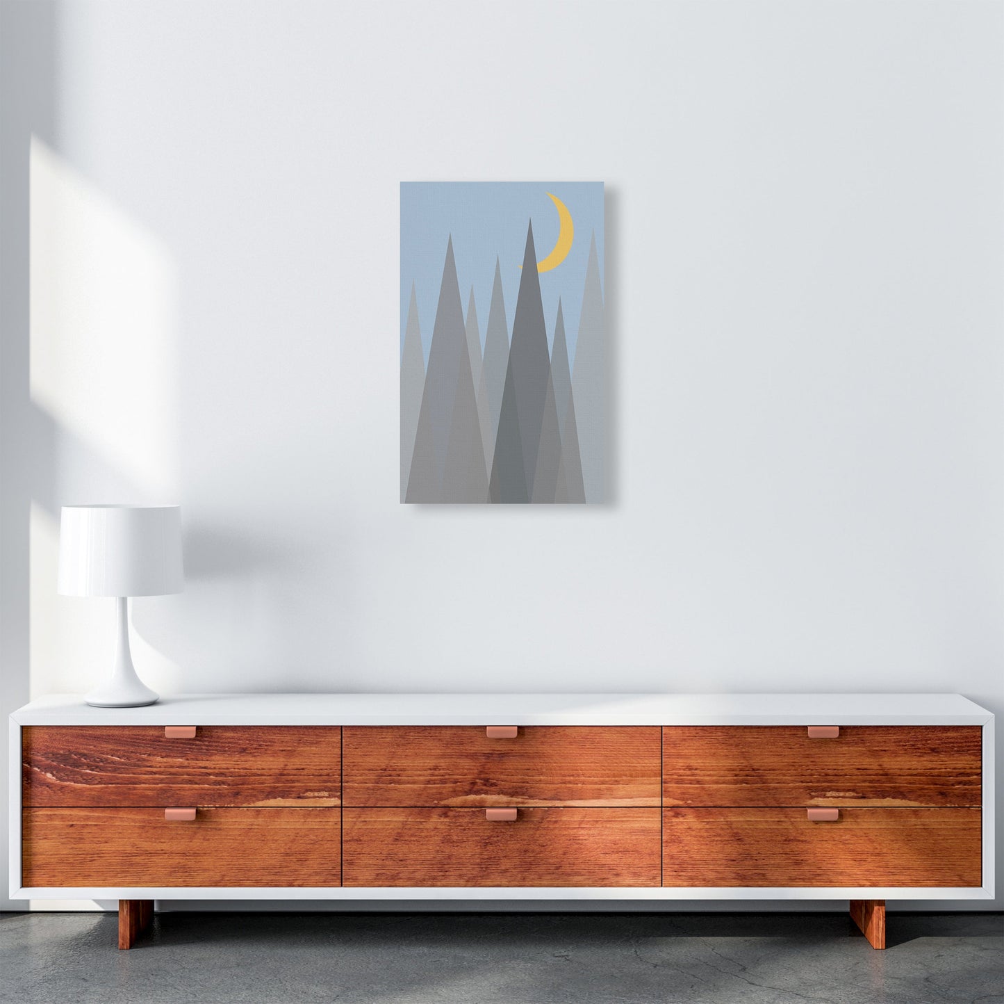 Rynx | Day and Night Kindergarten Mid Century Modern Art Print Night B