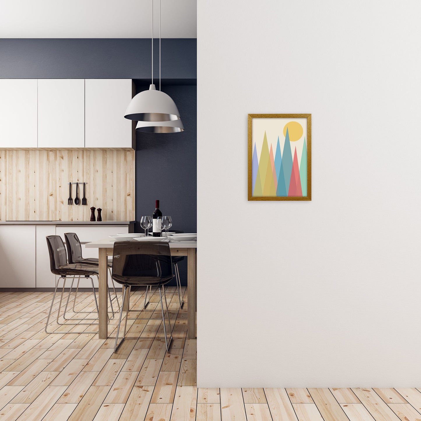 Rynx | Day and Night Kindergarten Mid Century Modern Art Print Day A