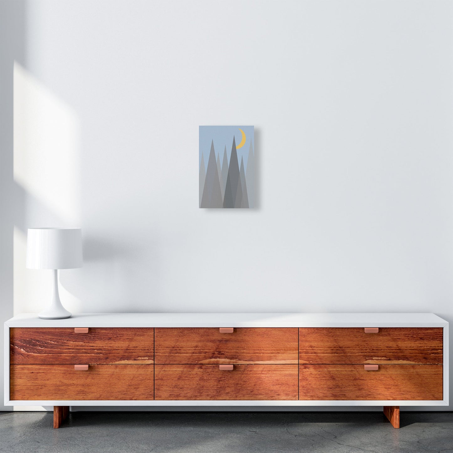Rynx | Day and Night Kindergarten Mid Century Modern Art Print Night B