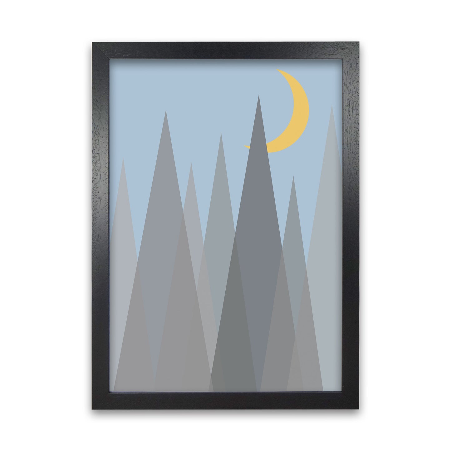 Rynx | Day and Night Kindergarten Mid Century Modern Art Print Night B